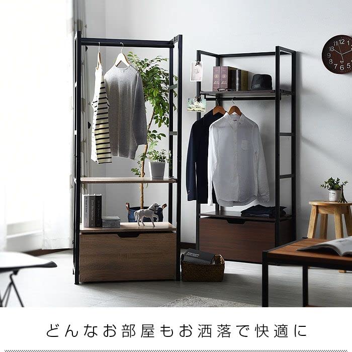 Amazon｜ハンガーラック クローゼット 木製 ハンガー スリム